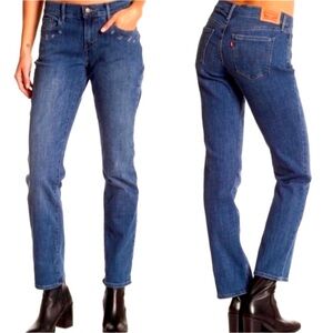 Levis 505tm Straight Leg Jeans Blue Size 33